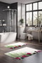 Mijölnir CT-5207 Juego de 2 Alfombrillas de Baño 100% Poliéster Antideslizantes Antibacterianas Fácil Lavado